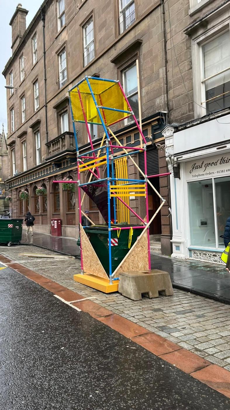 Installed structure on a Dundee street