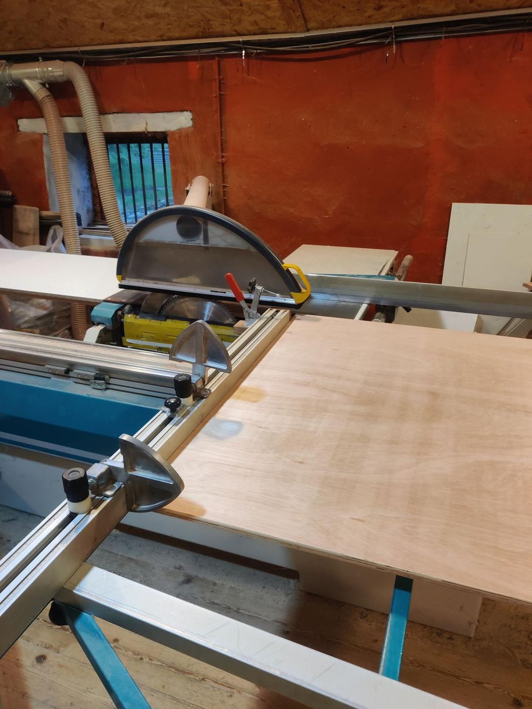 Cutting plywood panels